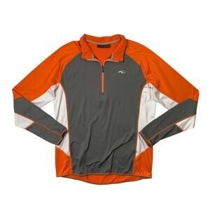 KJUS Sweatshirt Mens L Large (EU 54) Cell Block Half Zip Midlayer Active Outdoor